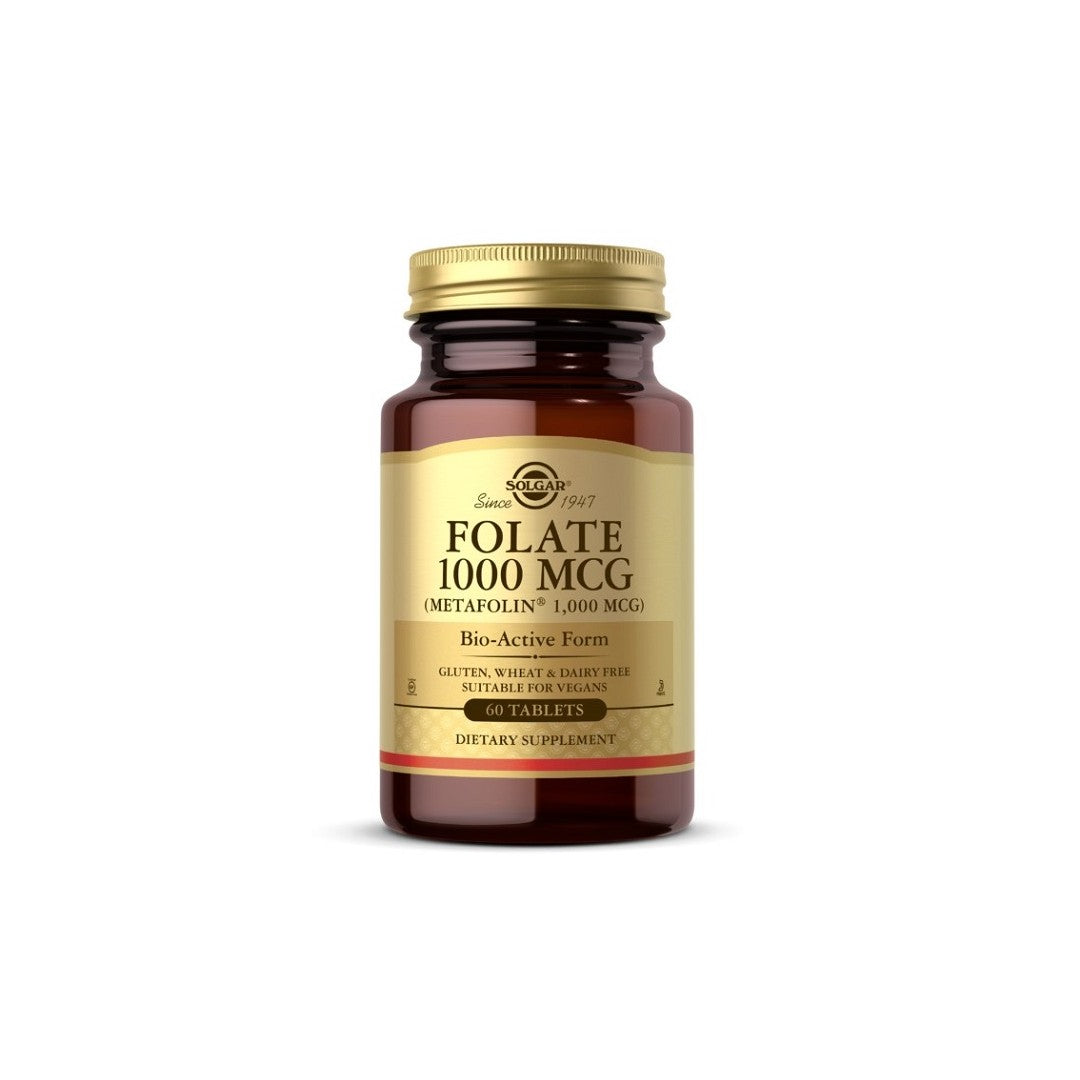 Folat 1000 mcg (Metafolin® 1.000 mcg) 60 Tabletten Solgar
